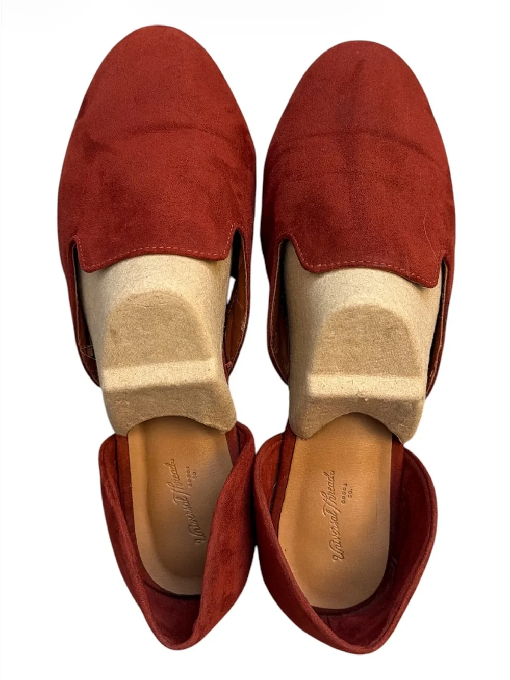 Universal Thread Women's Rust Suede Slip-On Loafers